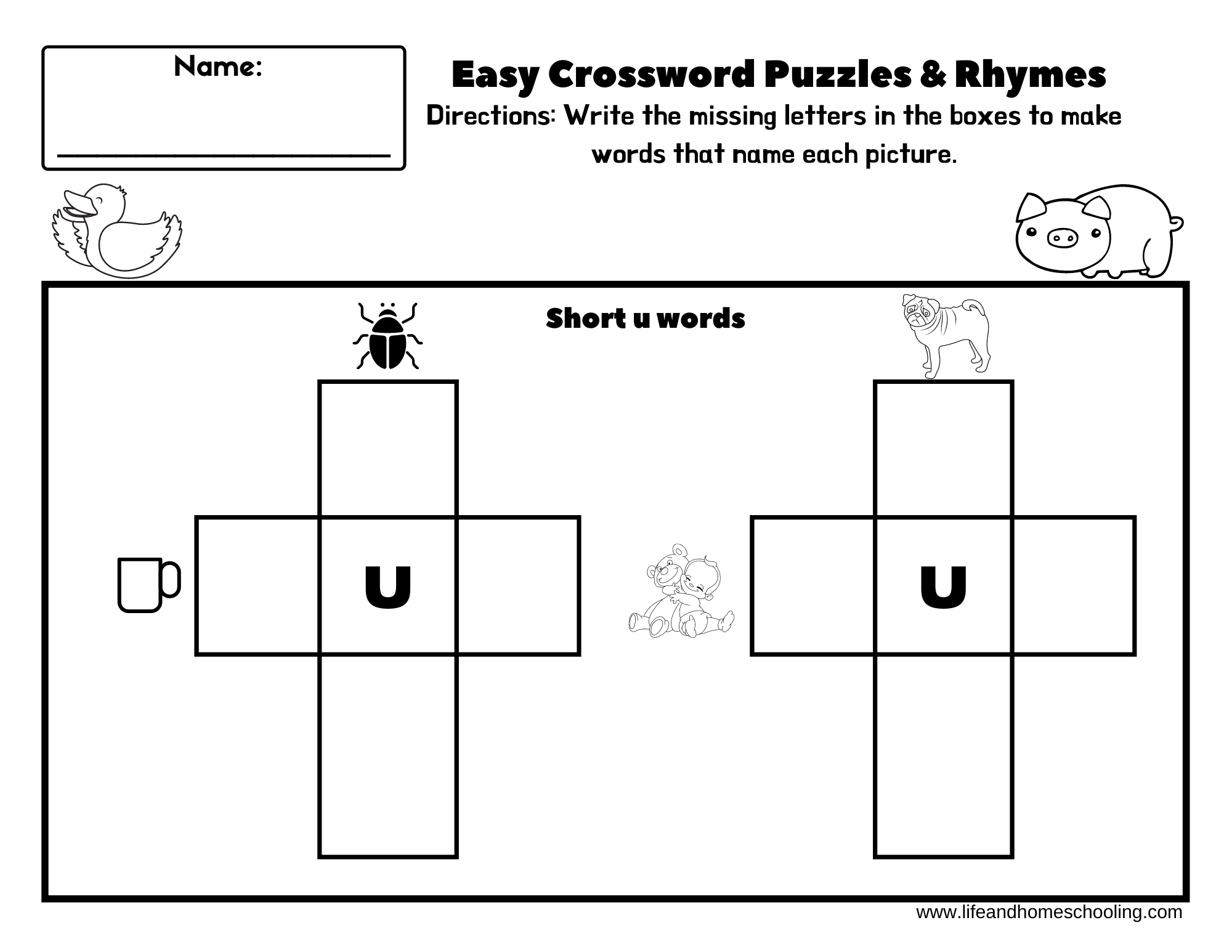 Easy Crossword Puzzle Printable Free