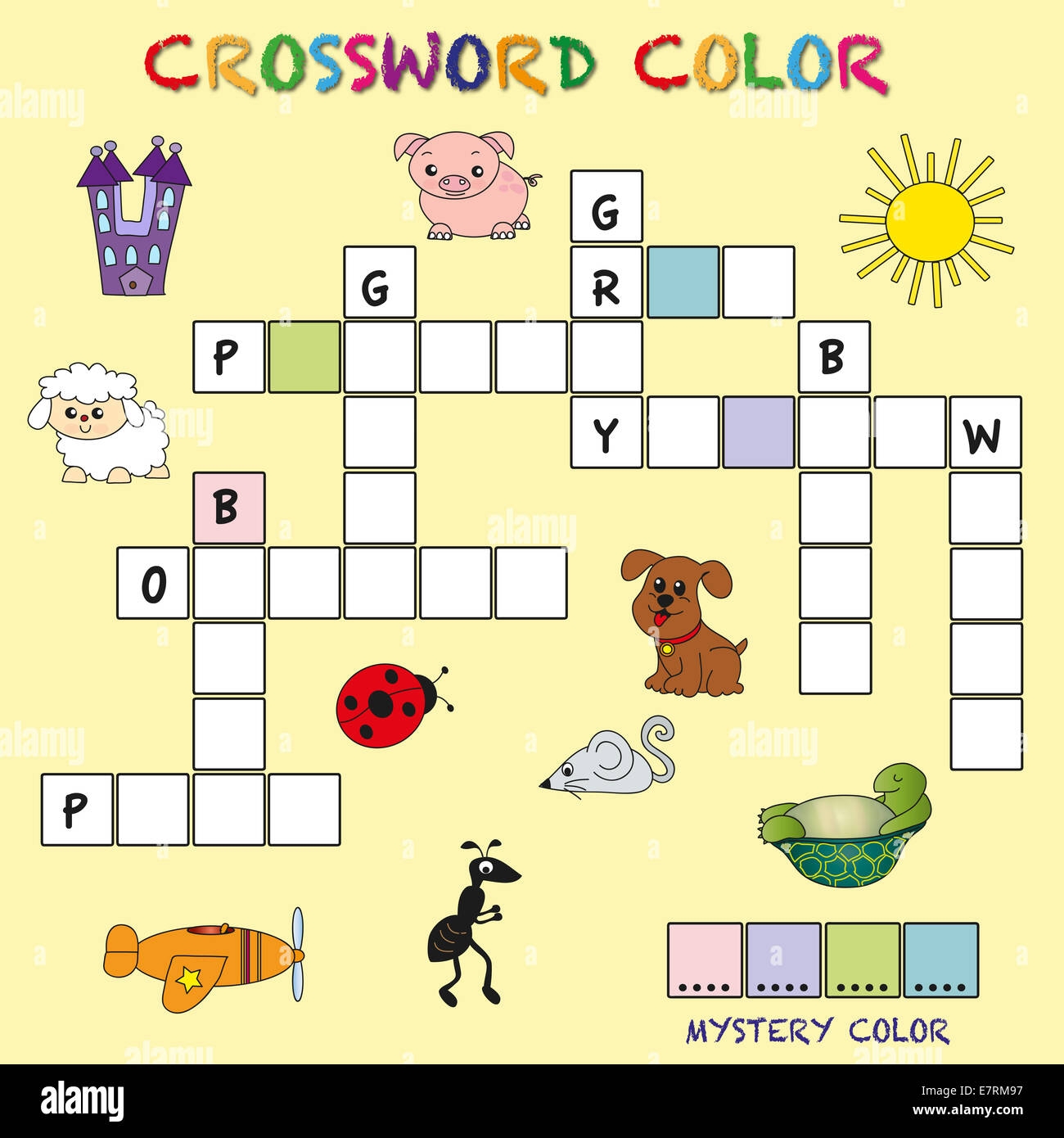 Easy Game Children Crossword Hi res Stock Photography And Images Alamy
