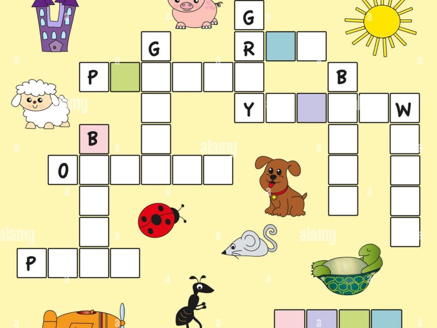 Easy Game Children Crossword Hi res Stock Photography And Images Alamy