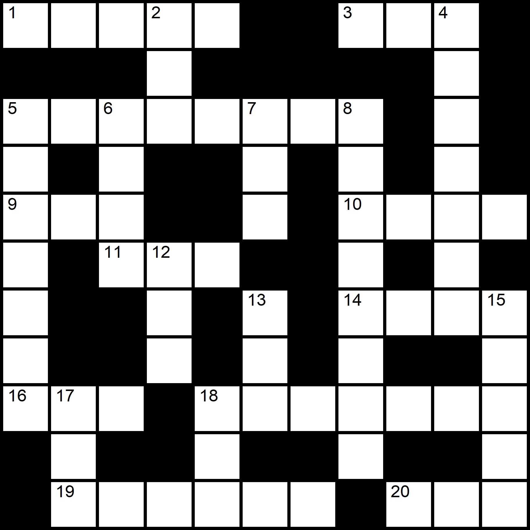 Easy Online Crossword