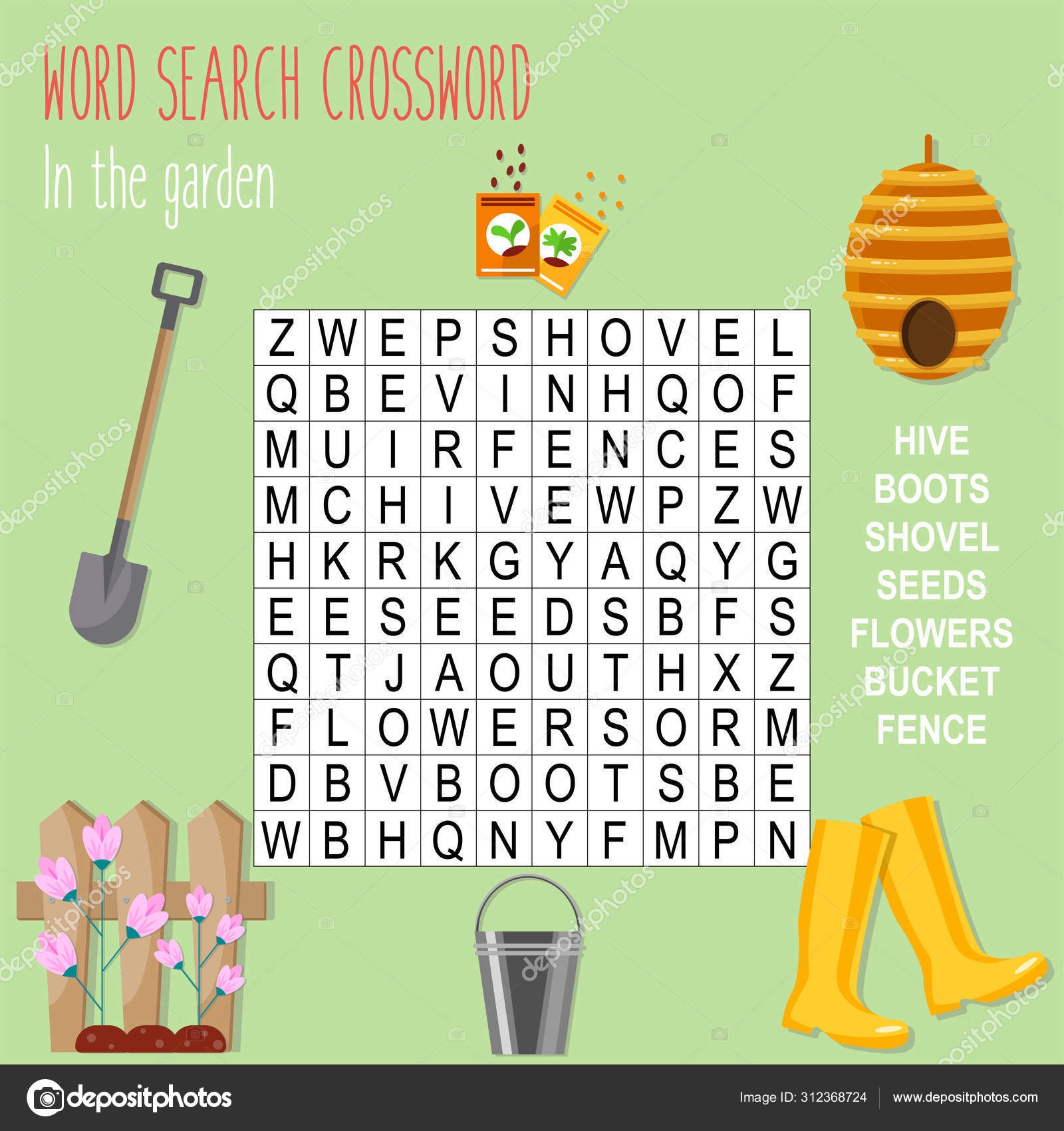 Easy Word Search Crossword Puzzle In Garden Children Elementary Middle Stock Vector By yekaterinalim 312368724 Easy Word Search Crossword Puzzle In Garden Children Elementary Middle Stock Vector By yekaterinalim 312368724