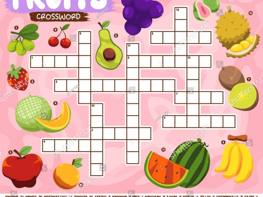 Education Game Crossword Puzzle Learning English Stock Vector Royalty Free 2163865703 Shutterstock