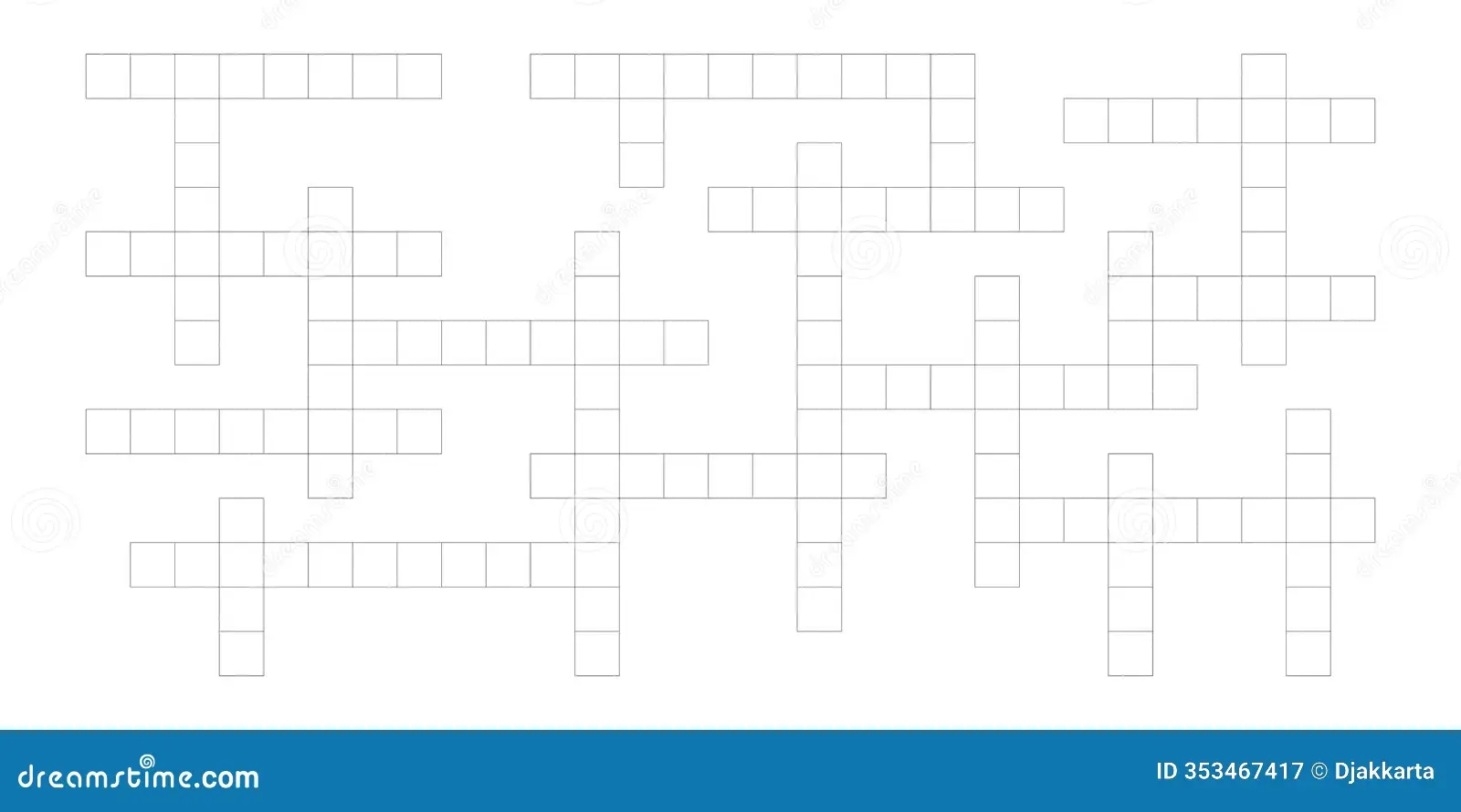 Printable Crossword Grids Blank
