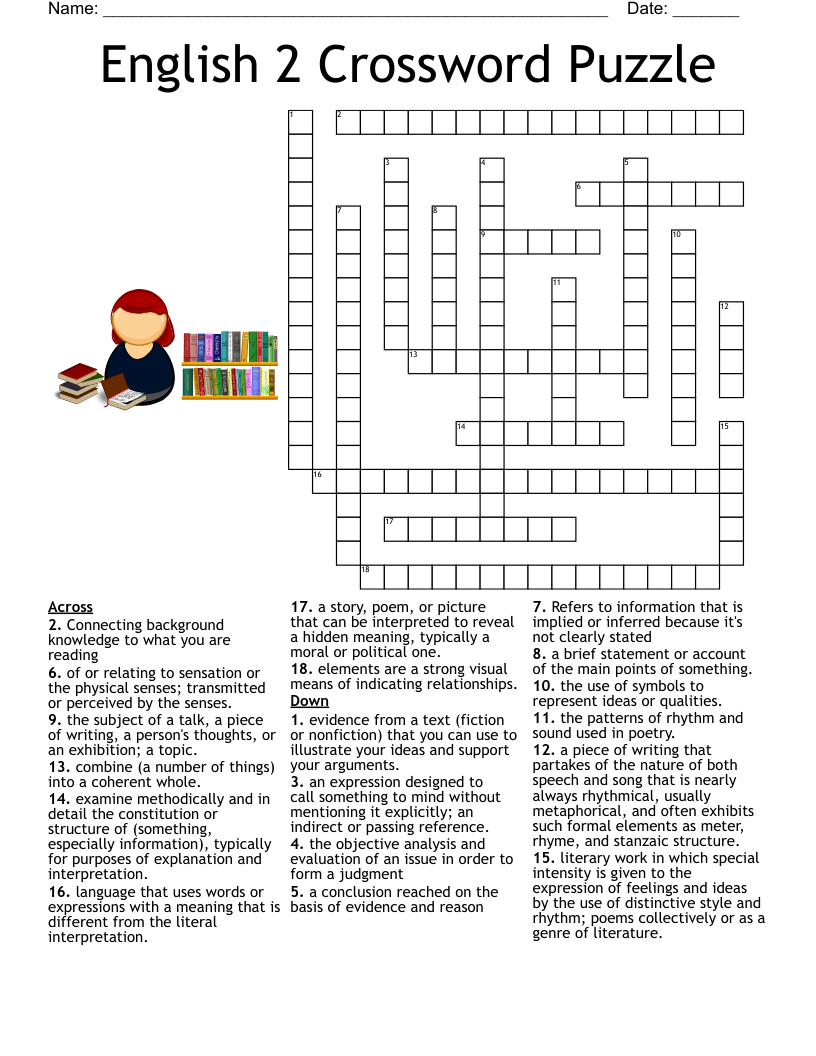 Free Printable Crossword Puzzle Form
