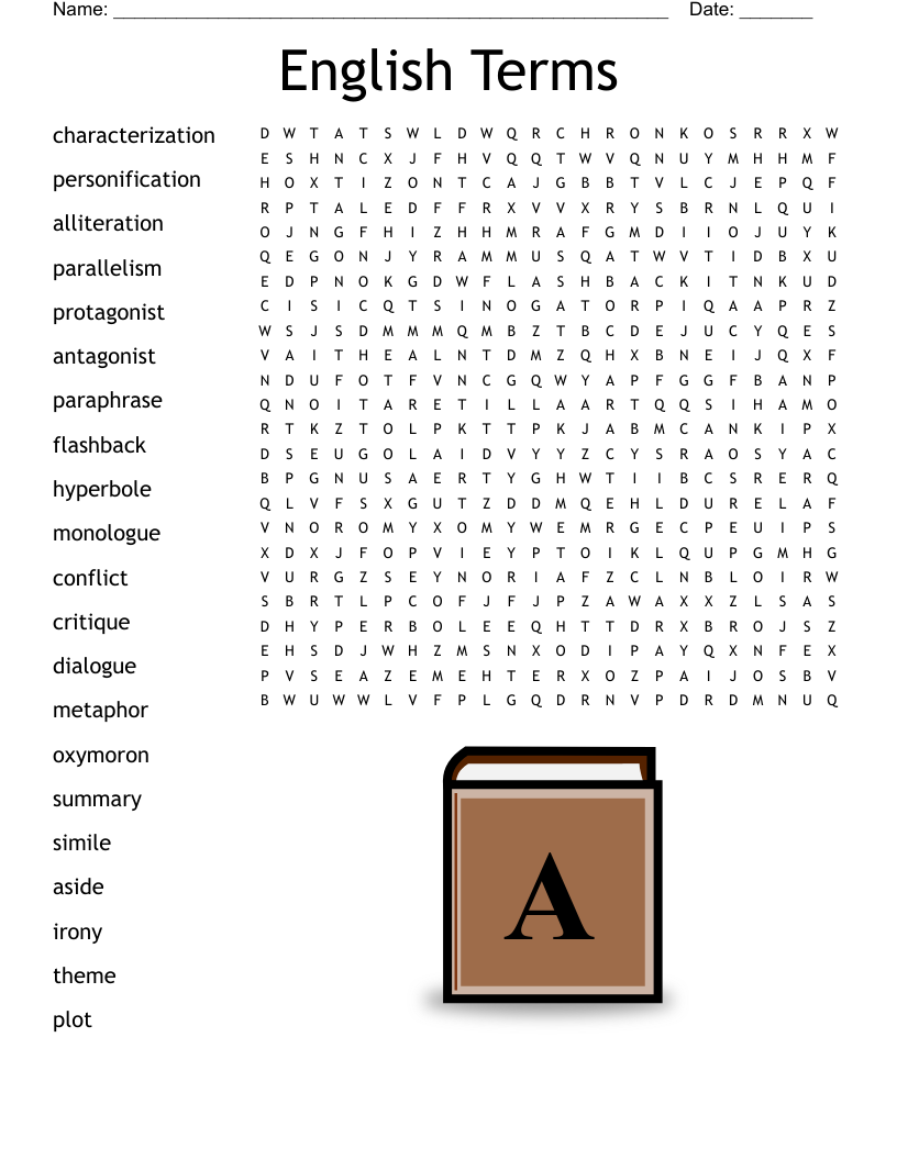 English Terms Word Search WordMint English Terms Word Search WordMint