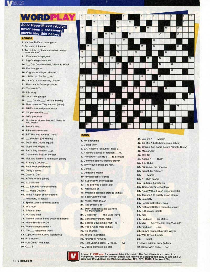 Entertainment Music TV Celebs Theme Crosswords Entertainment Music TV Celebs Theme Crosswords