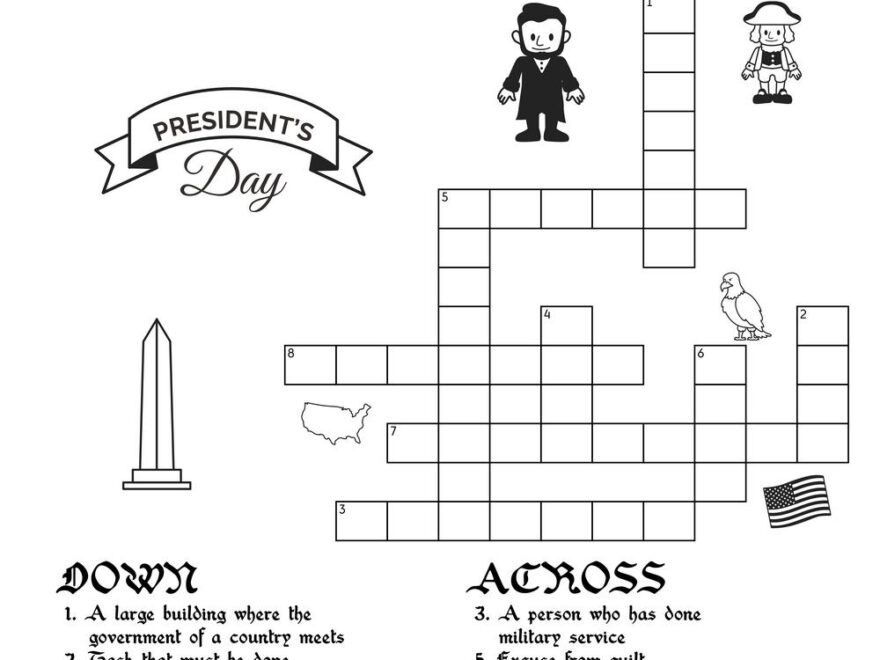 Executive Branch Crossword Beeloo Printable Crafts And Activities For Kids