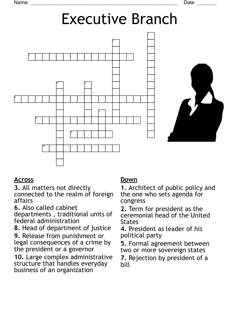 Executive Branch Crossword WordMint