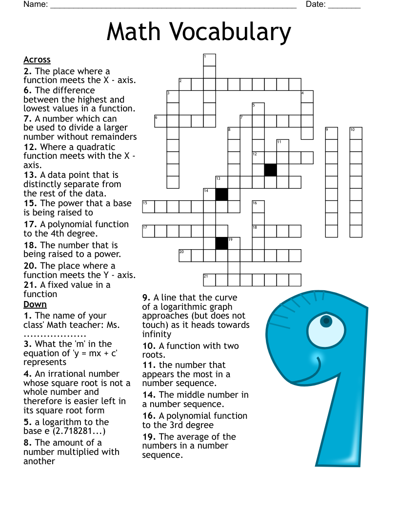 Exponents Crossword WordMint Exponents Crossword WordMint