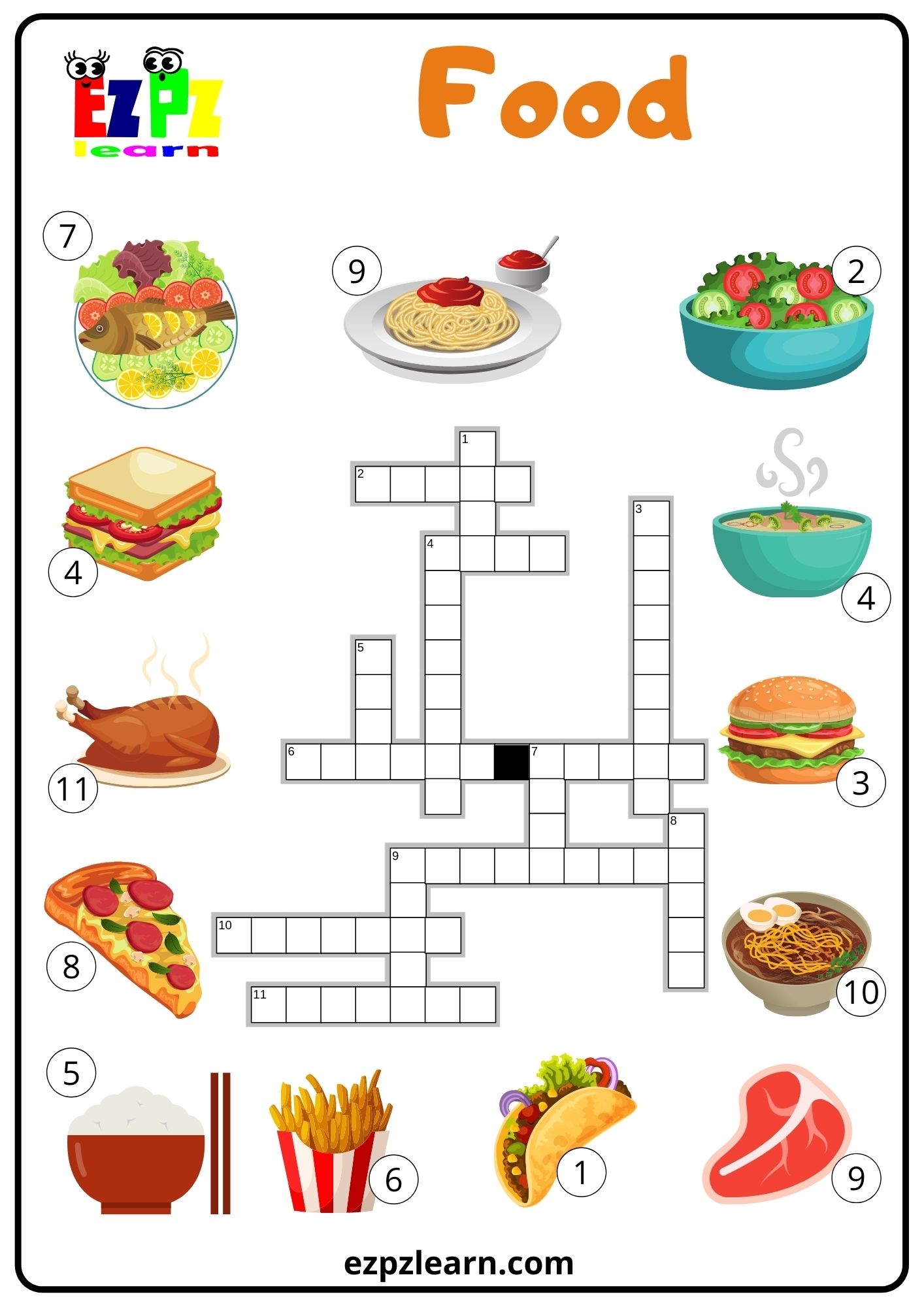 Printable Simple Crosswords Teaching English