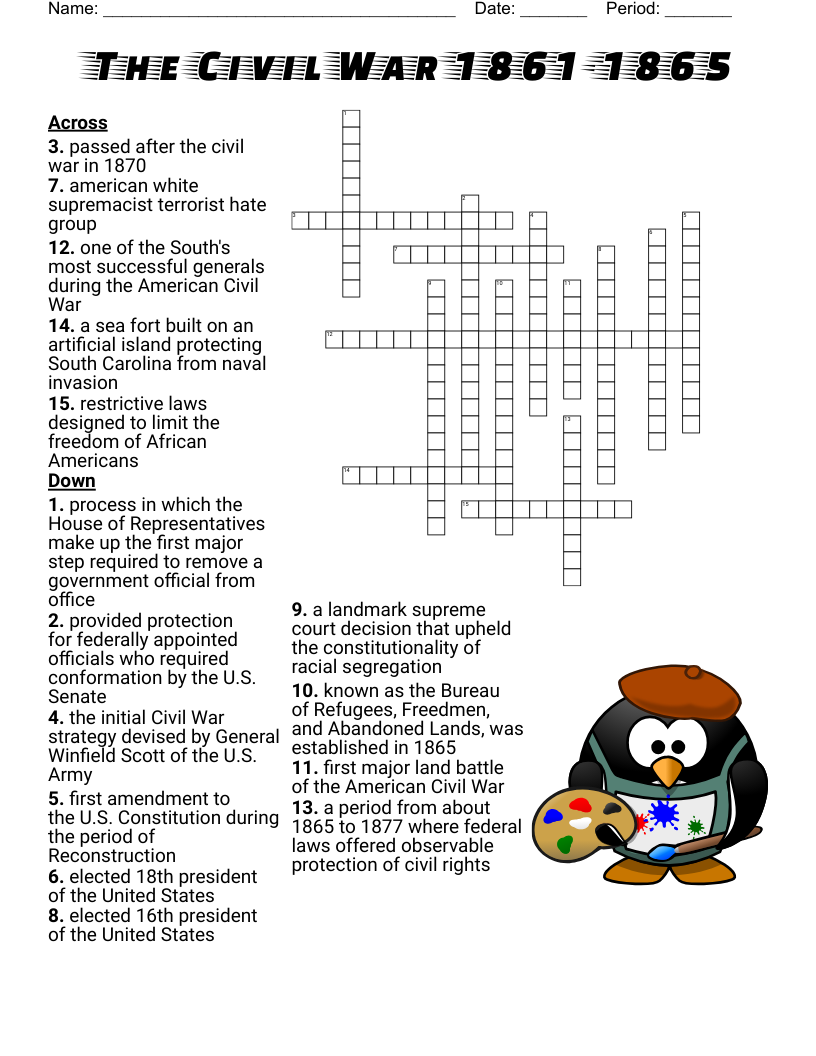 Ap Us Government Crosswords Printable