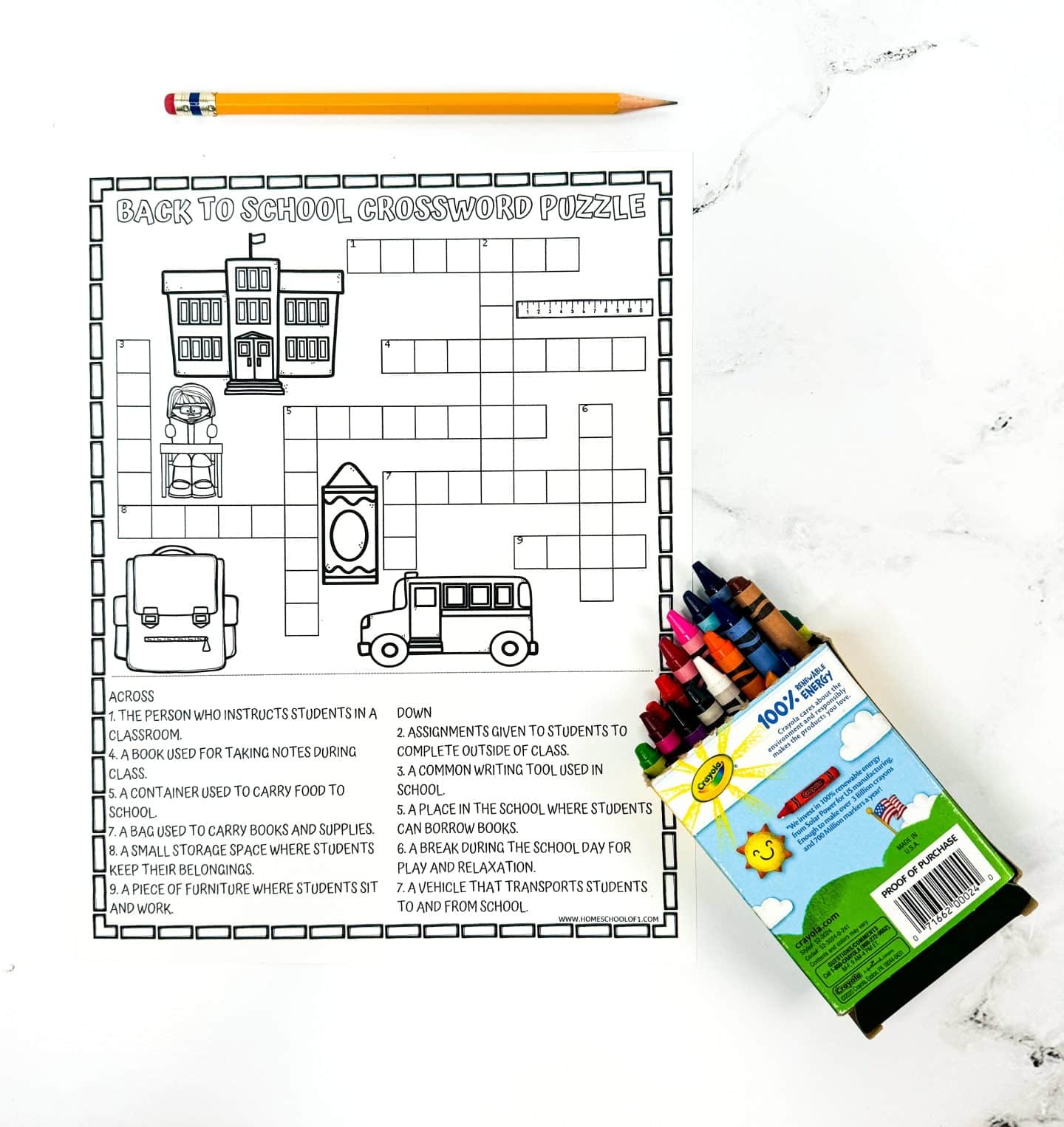 Printable Crosswords Puzzle Kids