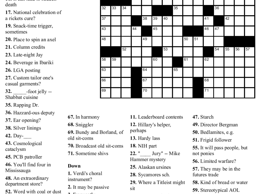 Free Crossword Puzzle 31 Chain Letter Beekeeper Crosswords
