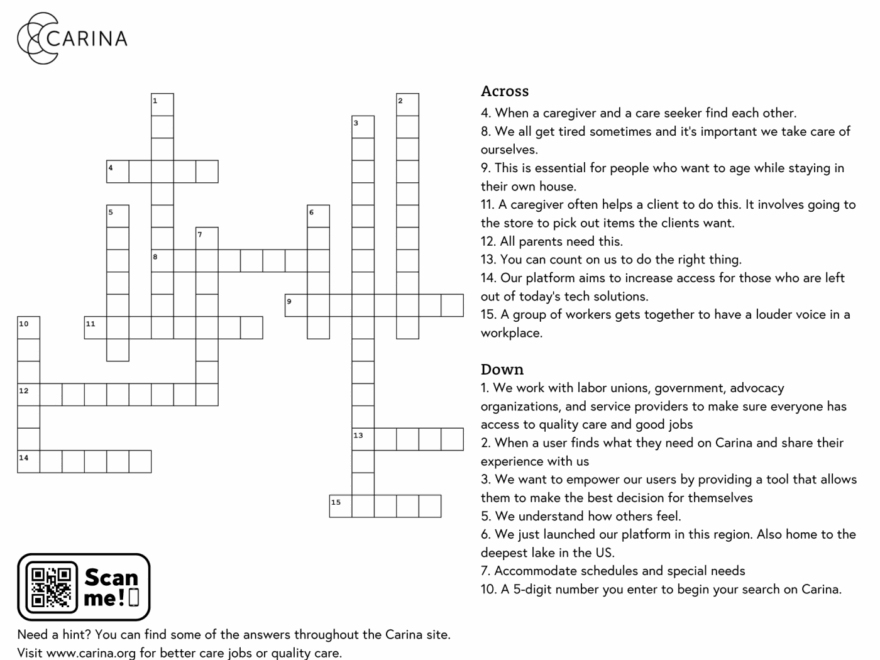 Free Downloadable Crossword Puzzle