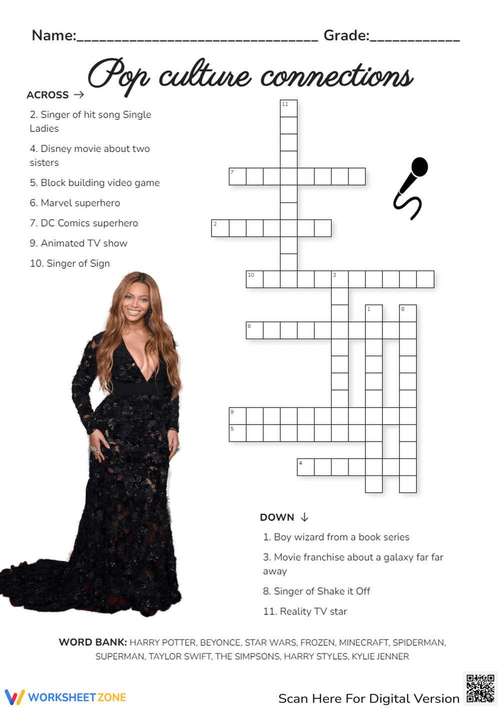 Free Interesting Pop Culture Crossword Puzzles For Everyone Worksheets Library Free Interesting Pop Culture Crossword Puzzles For Everyone Worksheets Library