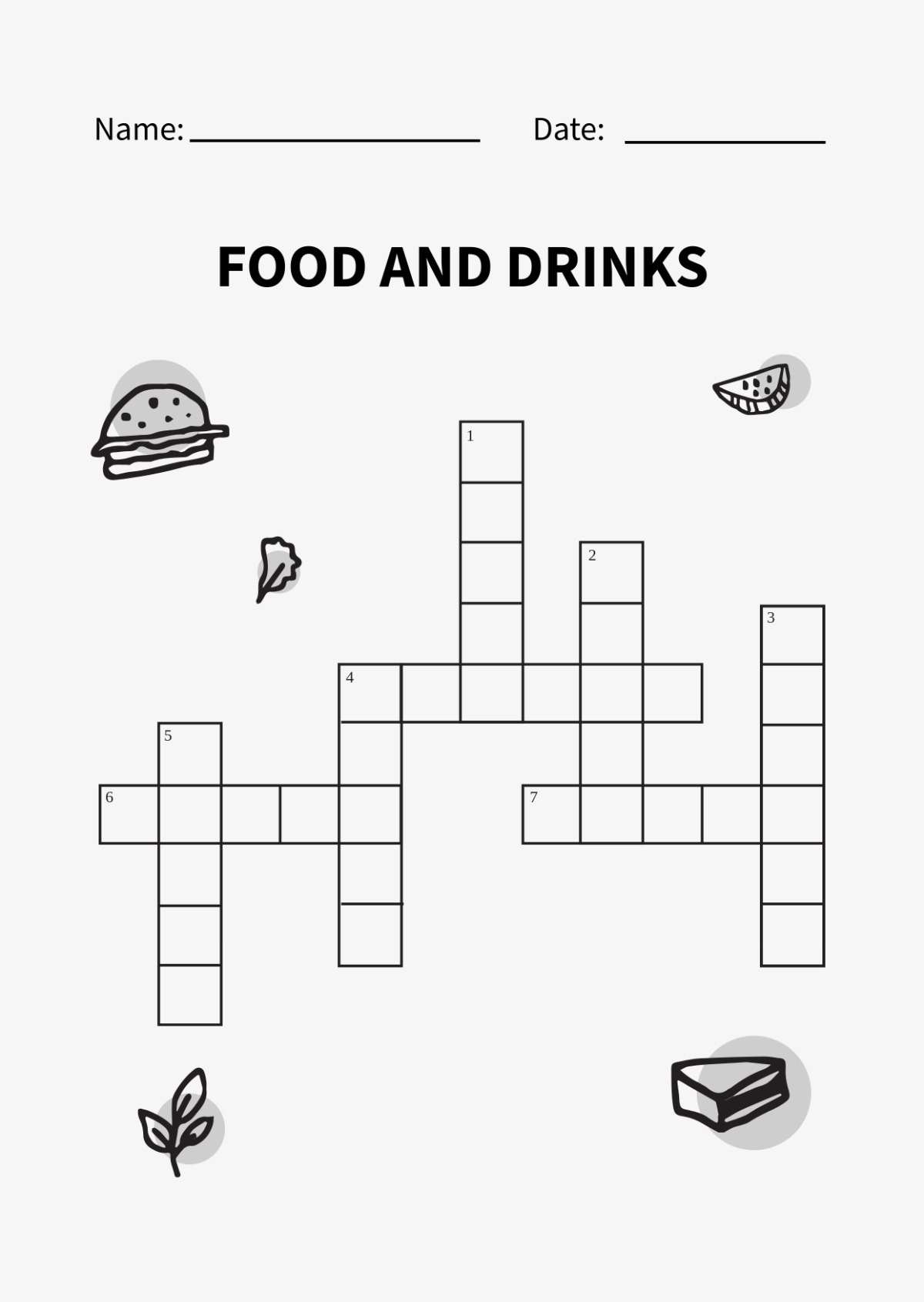 Free Mini Crossword Puzzle For Kids Template To Edit Online