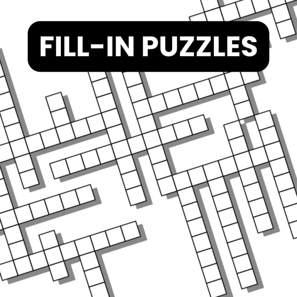 Fill In Crossword Puzzles Printable Free