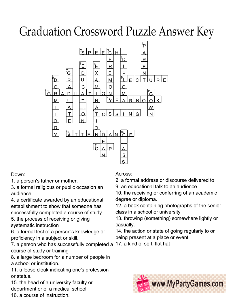 Themed Crossword Puzzles Printable