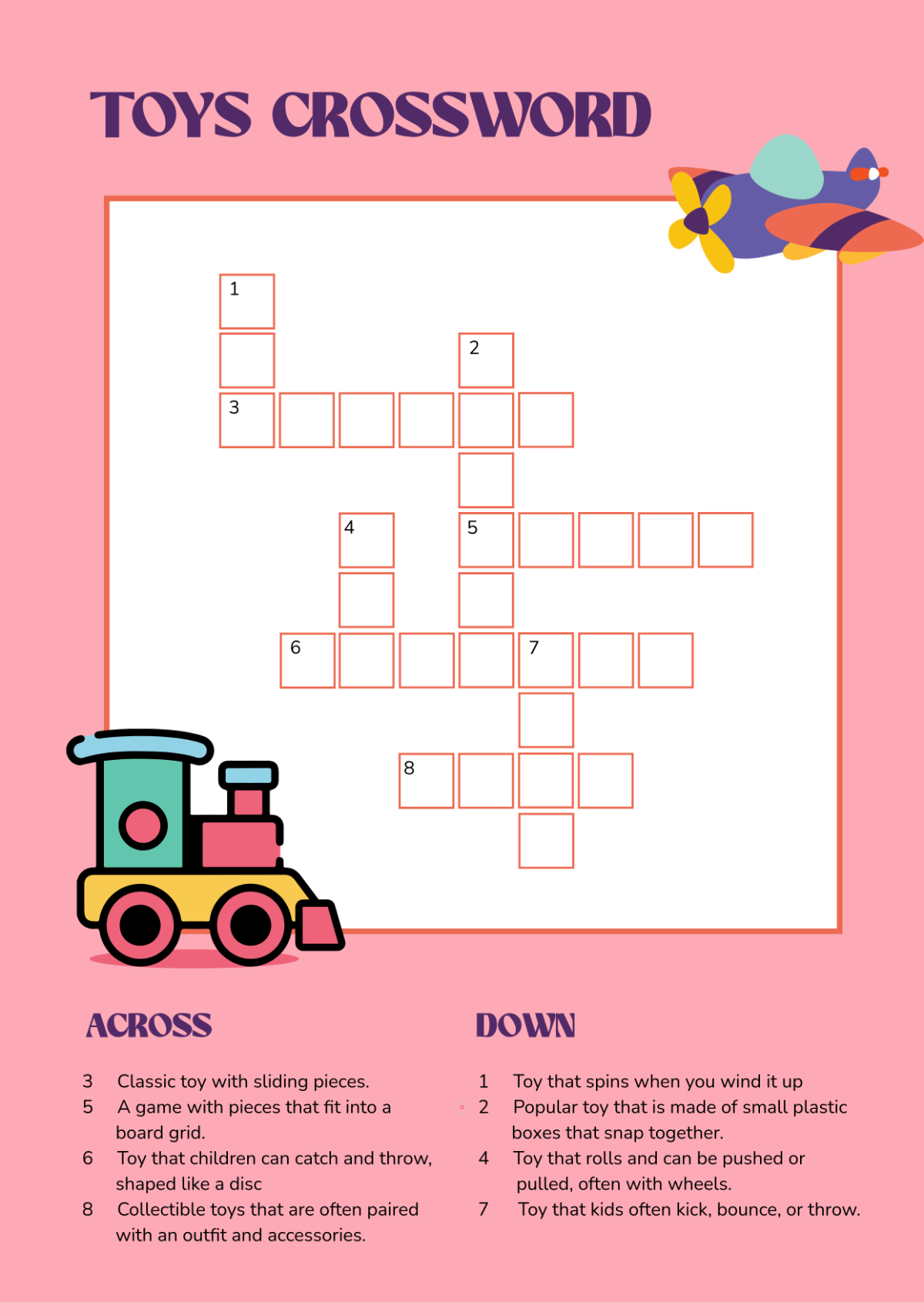 Free Printable Mini Crossword Puzzle Template To Edit Online Free Printable Mini Crossword Puzzle Template To Edit Online