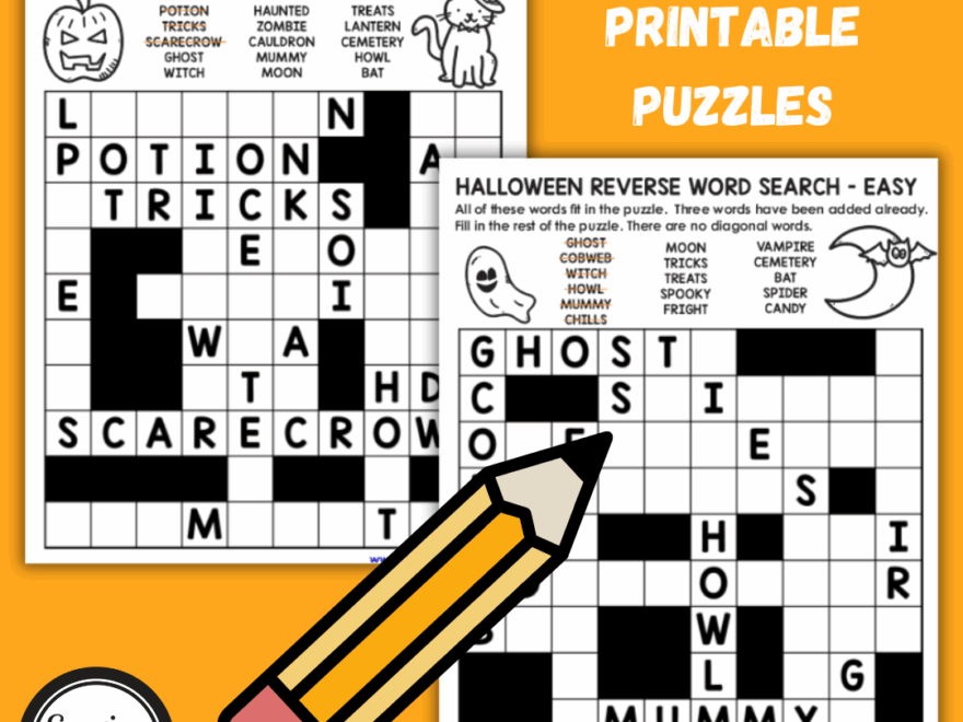 Free Printable Reverse Halloween Word Search Growing Play