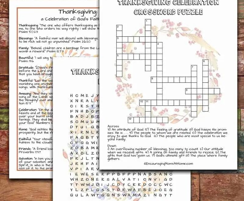 Free Printable Thanksgiving Puzzles Focused On God s Faithfulness