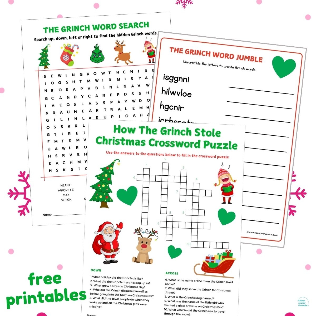 Free Printable Holiday Crossword Puzzles