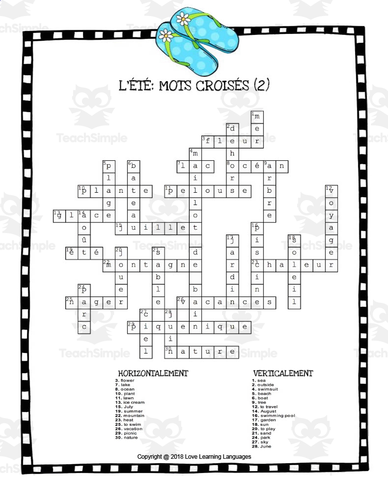 Crossword Puzzles Themed Printable Crossword Puzzles Themed Printable