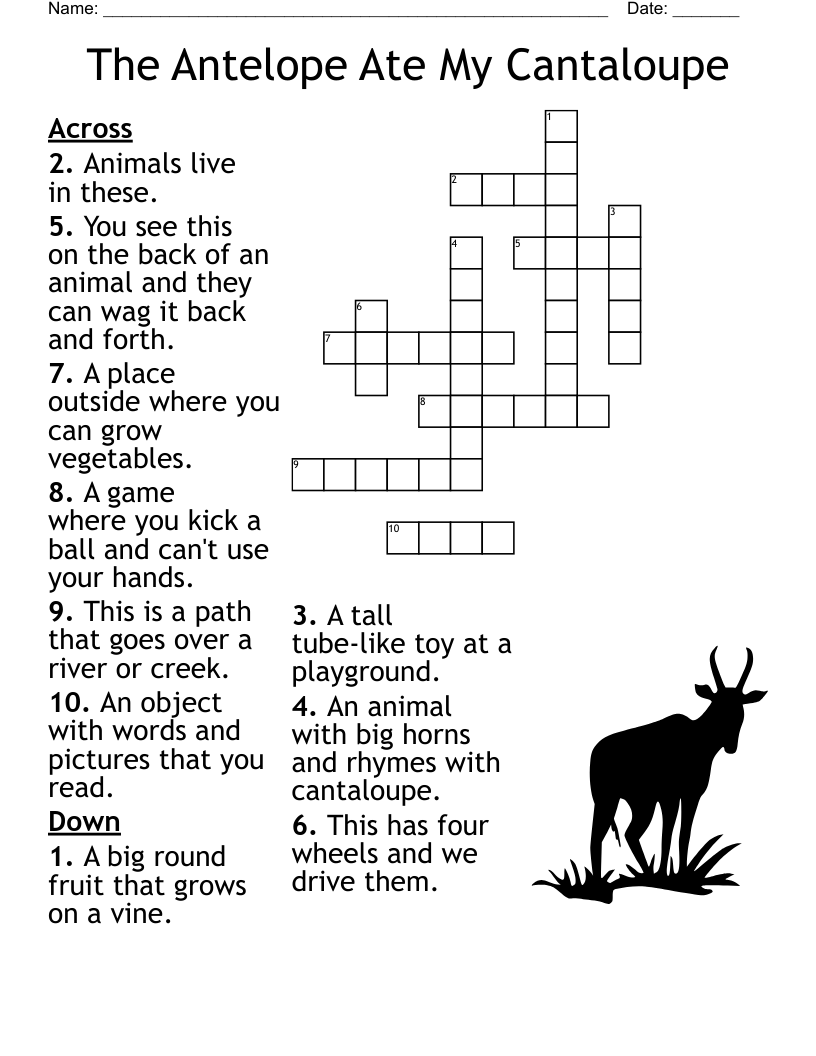 Fun Animal Facts 2 Crossword WordMint