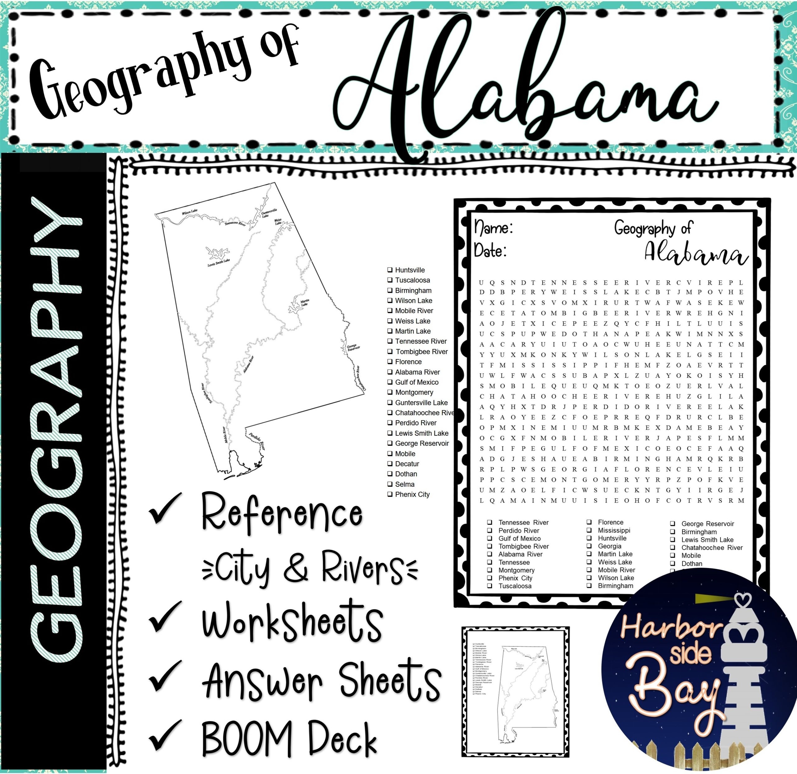 Geography Of Alabama Made By Teachers