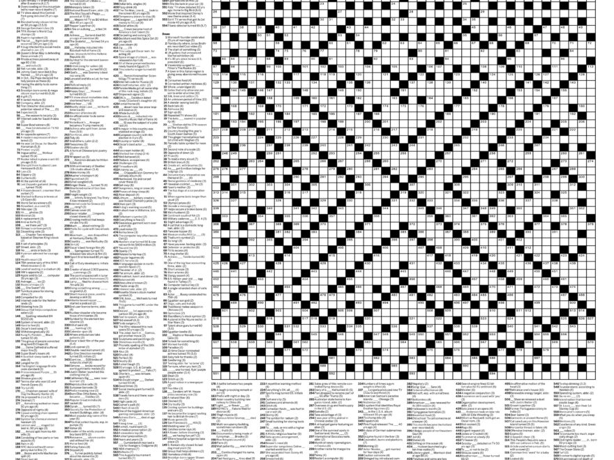 Giant Crossword Barbed Holiday Carols And A Lot Of Good Stories As The Year Closes Out Letter From The Editor Cleveland