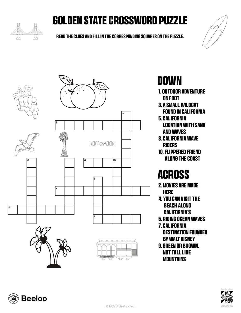 Movie Crossword Puzzles Printable Free