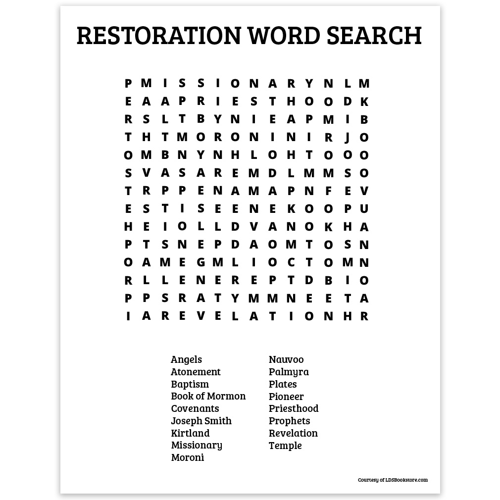 Free Printable Crossword Puzzles For Church