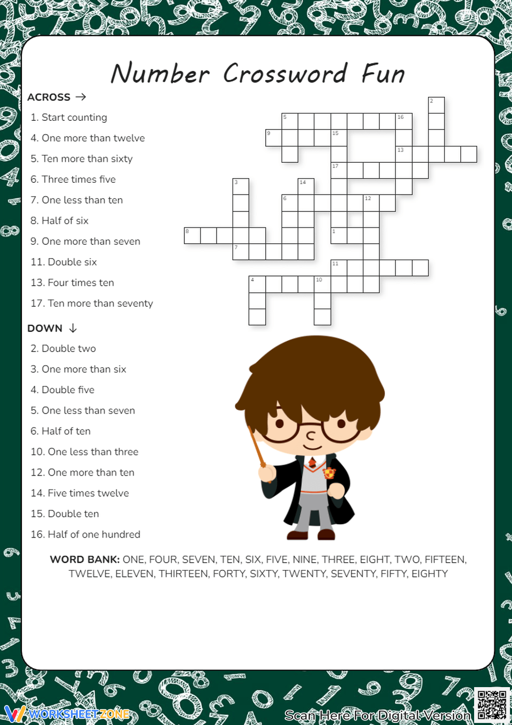 Printable Crosswords For 1st Grade