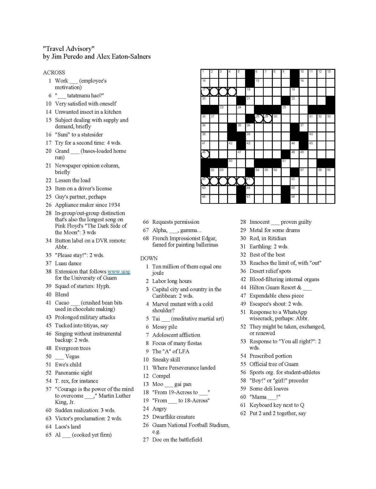 Crossword Puzzles Printable About Creation Crossword Puzzles Printable About Creation
