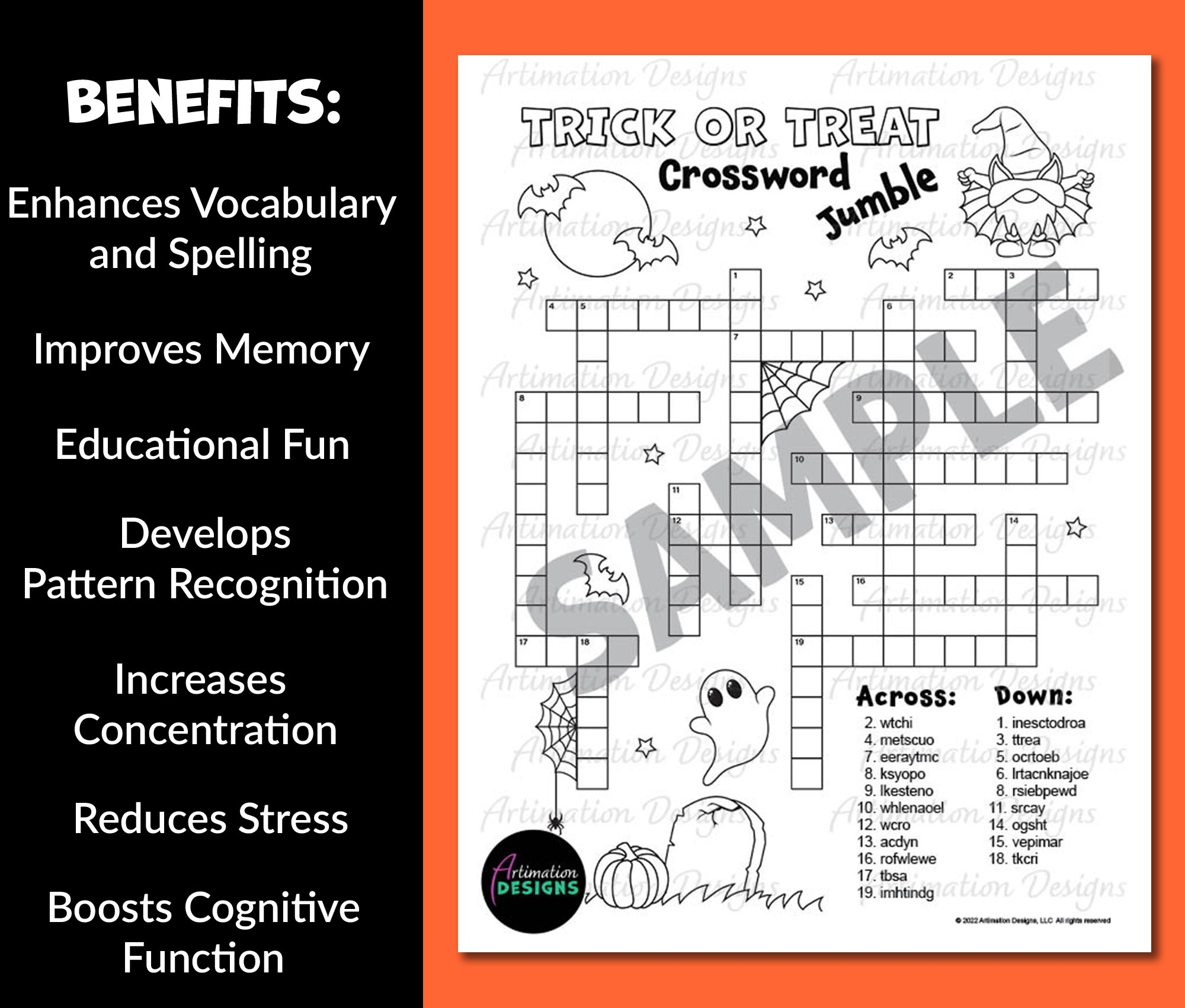 Printable Ultimate Halloween Crossword Printable Ultimate Halloween Crossword