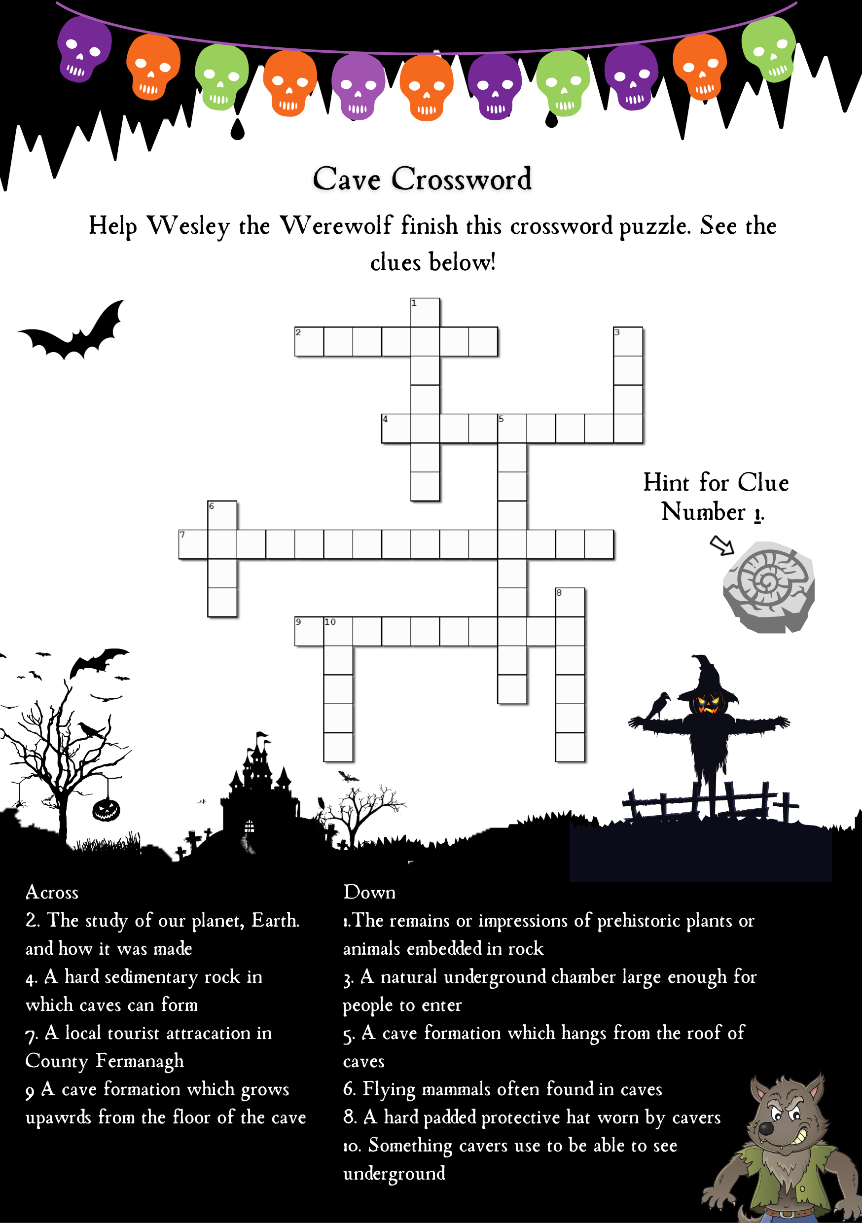 Halloween Puzzles Activities Answers Marble Arch Caves Halloween Puzzles Activities Answers Marble Arch Caves