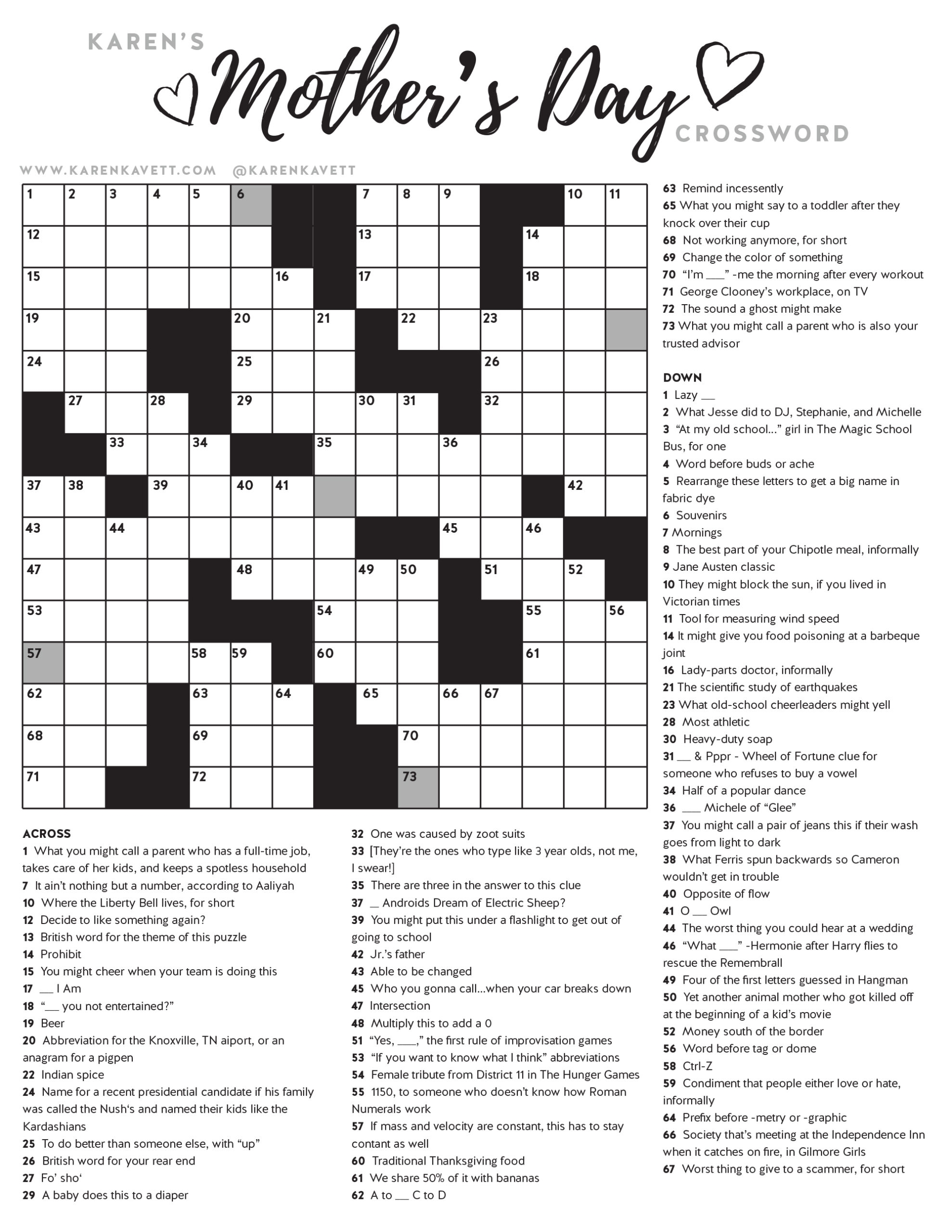 Free Printable Crossword Puzzles Uk