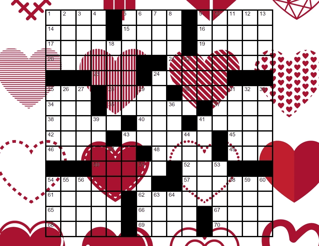 Happy Valentine s Day Play Our Crossword  Happy Valentine s Day Play Our Crossword