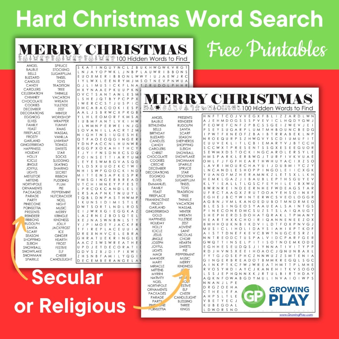 Hard Christmas Word Search Printables Free Puzzles Growing Play Hard Christmas Word Search Printables Free Puzzles Growing Play
