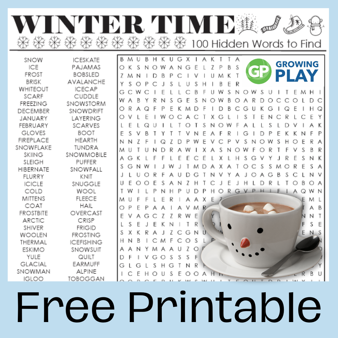 January Crossword Puzzles Free Printable Kids