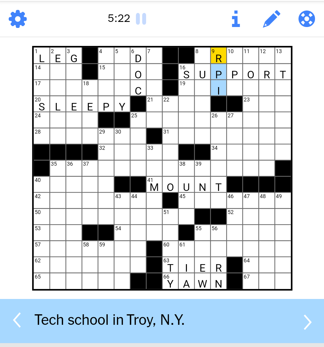 Hey Look We re On Today s NYT Crossword R RPI