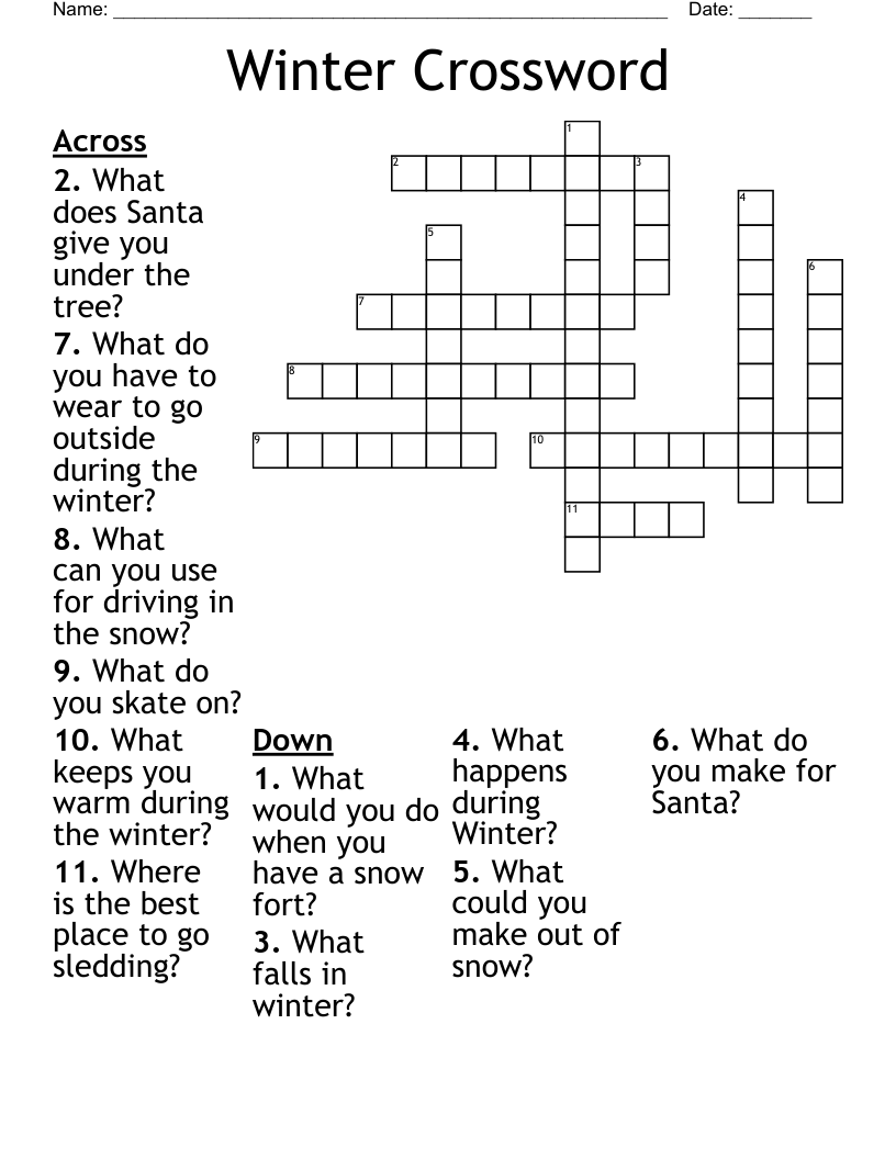 Ice Skating Crossword WordMint Ice Skating Crossword WordMint