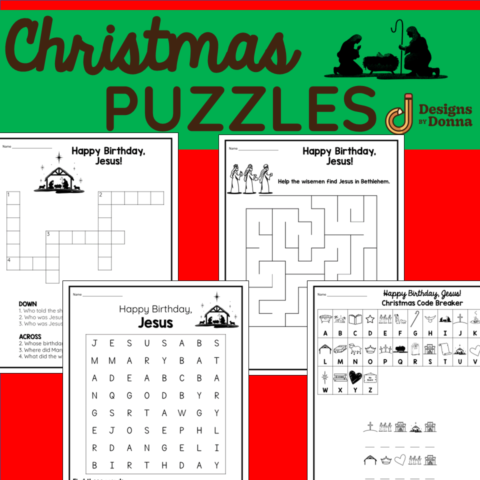 Free Printable Christian Christmas Crossword Puzzles