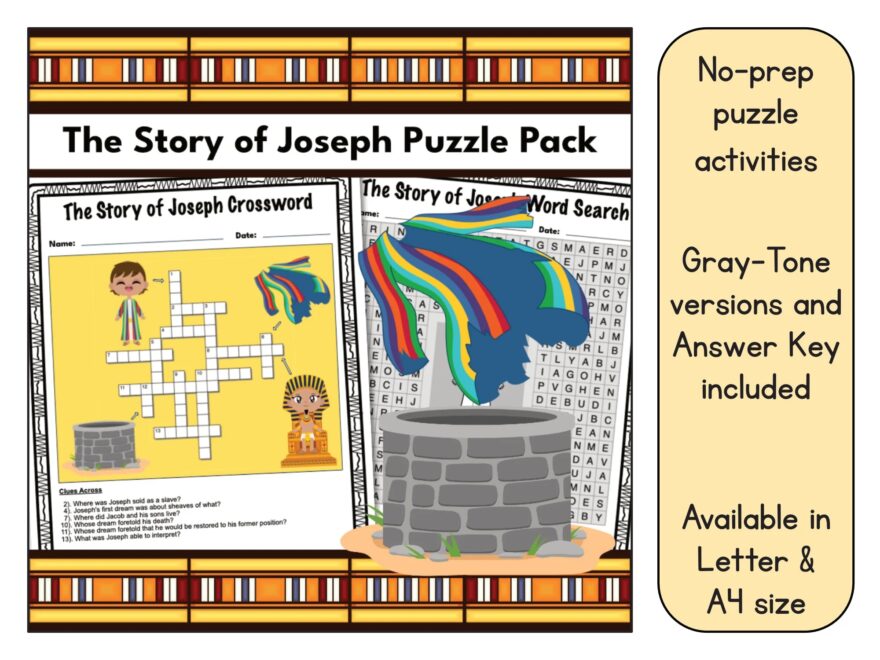 Joseph Puzzle Etsy
