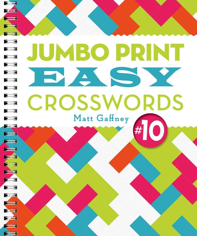 Jumbo Print Easy Crosswords 10 Large Print Crosswords Gaffney Matt 9781454931447 Amazon Books Jumbo Print Easy Crosswords 10 Large Print Crosswords Gaffney Matt 9781454931447 Amazon Books