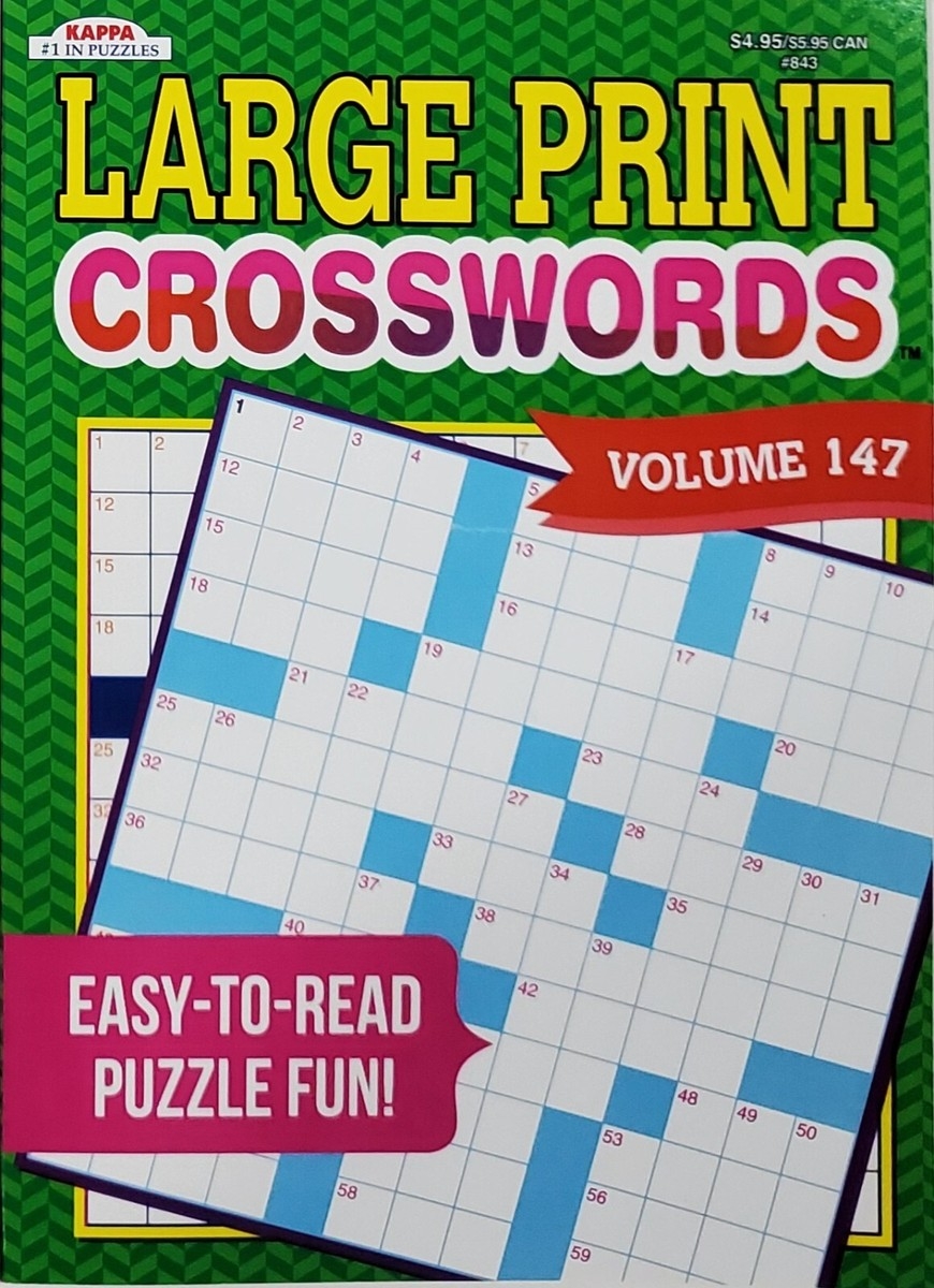 Kappa Large Print Crosswords Puzzle Books Largest Selection Of Volumes U PICK EBay Kappa Large Print Crosswords Puzzle Books Largest Selection Of Volumes U PICK EBay