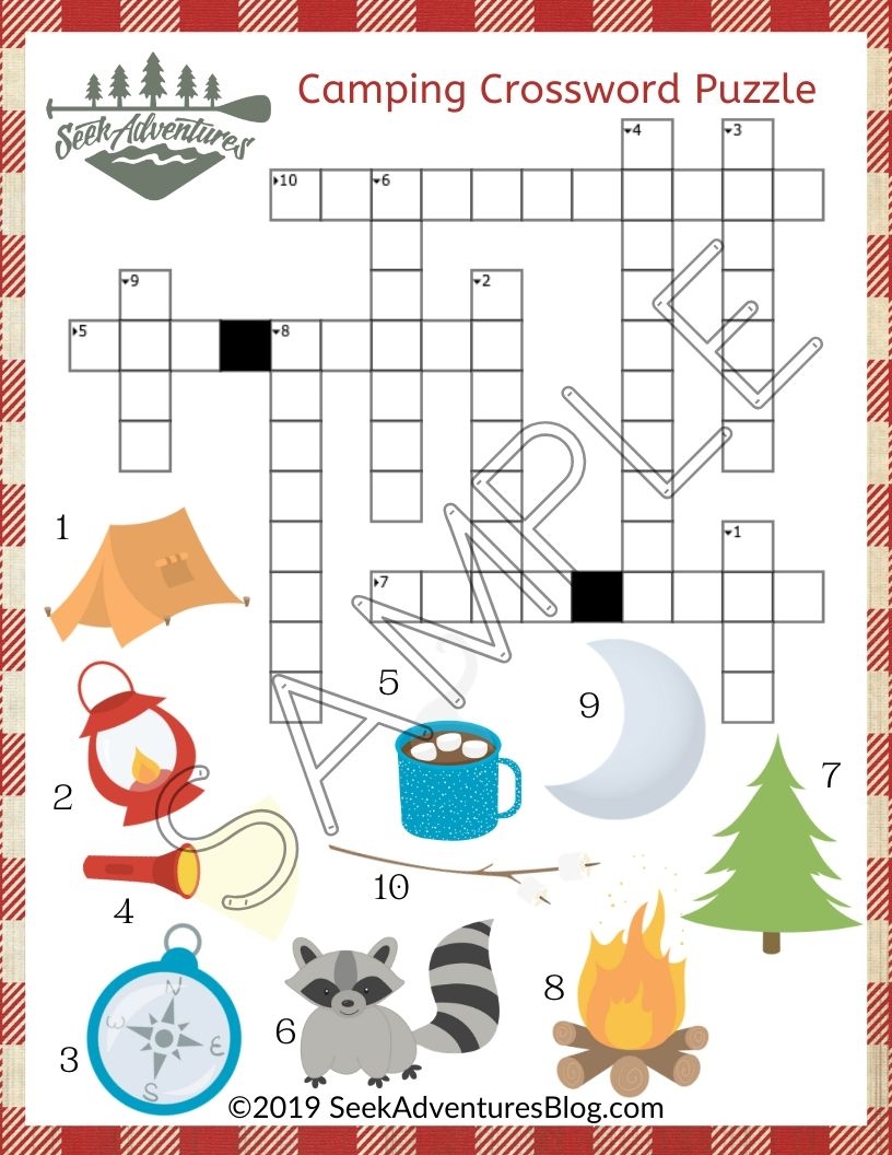 Kids Camping Activity Pack For PreK 1st Grade Seek Adventures Blog