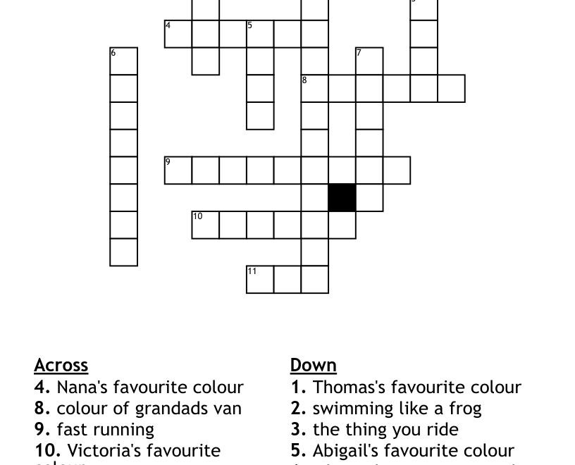 Kids Crossword Puzzle WordMint Worksheets Library