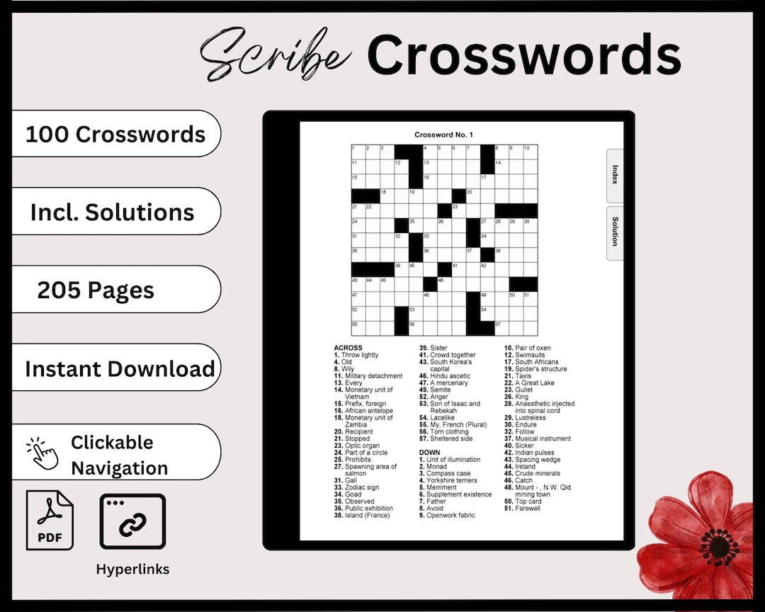 Printable Free Crosswords Printable Free Crosswords