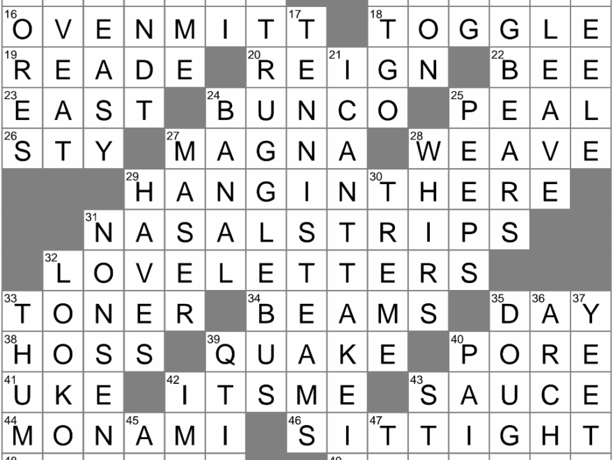 LA Times Crossword 5 Jul 25 Saturday LAXCrossword